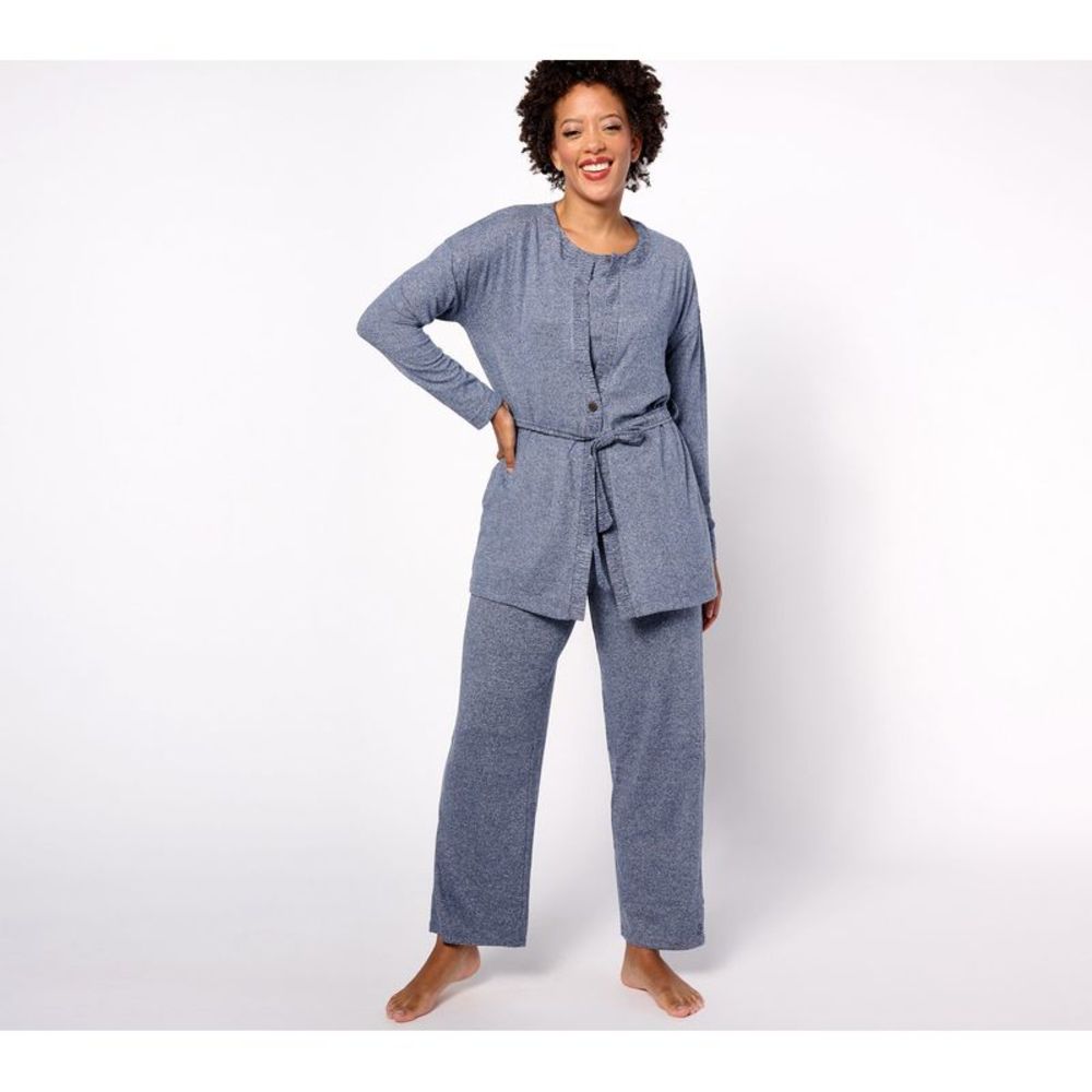 Cuddl Duds Women's Top Sz XL Tall Seriously Soft Sweater Knit Gray A606194